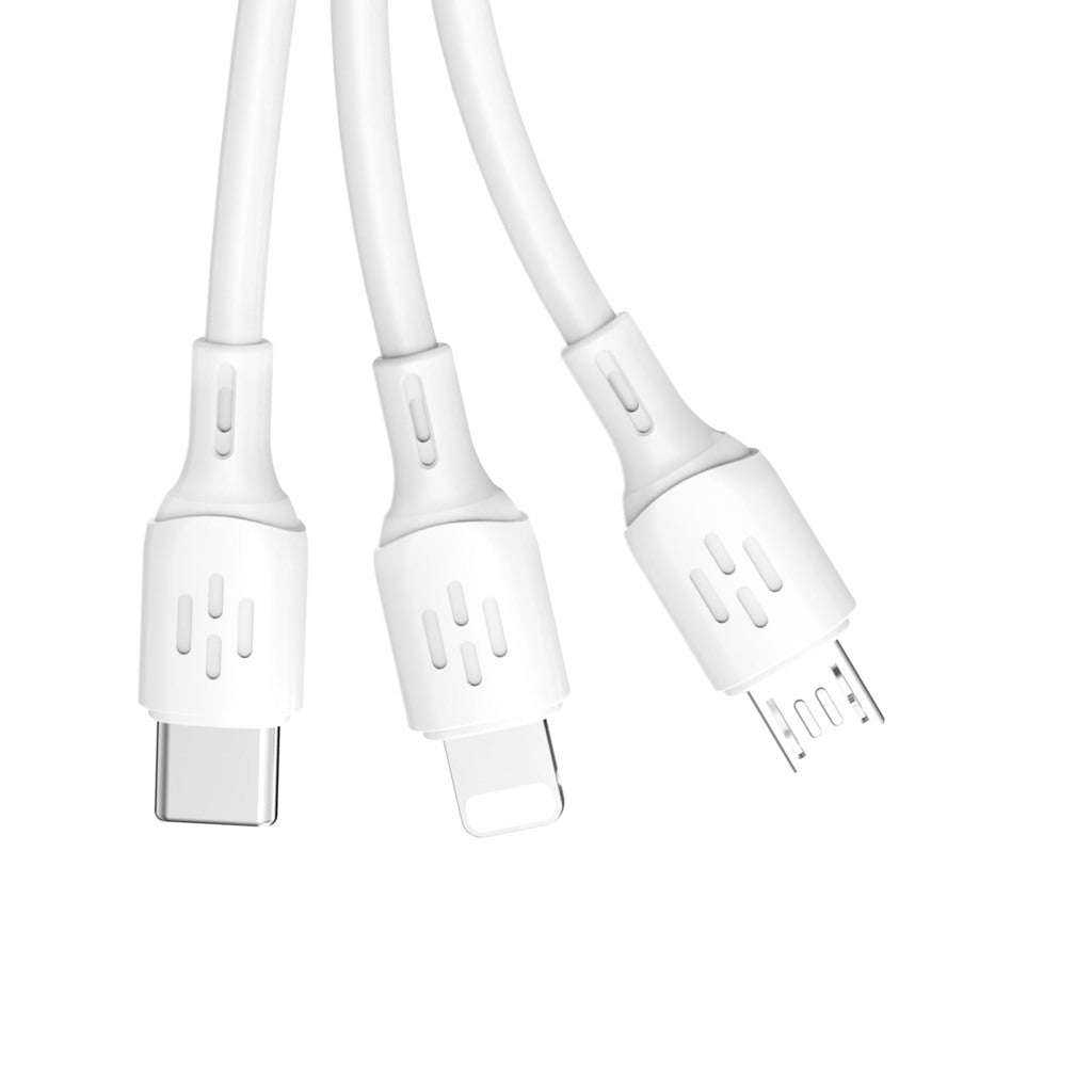 DUDAO L8A 6A 3IN1 CHARGING CABLE 1.2M DUDAO L8A 6A 3IN1 CHARGING CABLE 1.2M